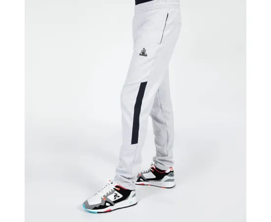 lacitesport.com - Le Coq Sportif Tech Pant Tapered N°1 M Pantalon Survêtement Homme, Couleur: Gris, Taille: M