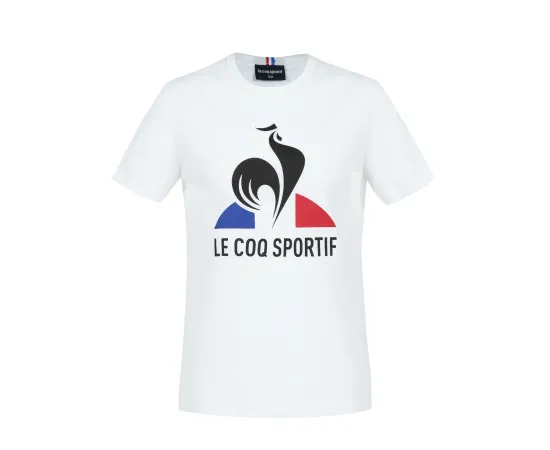 lacitesport.com - Le Coq Sportif ESS TEE N°1 T-Shirt Manches Courtes Enfant, Couleur: Blanc, Taille: 12 ans