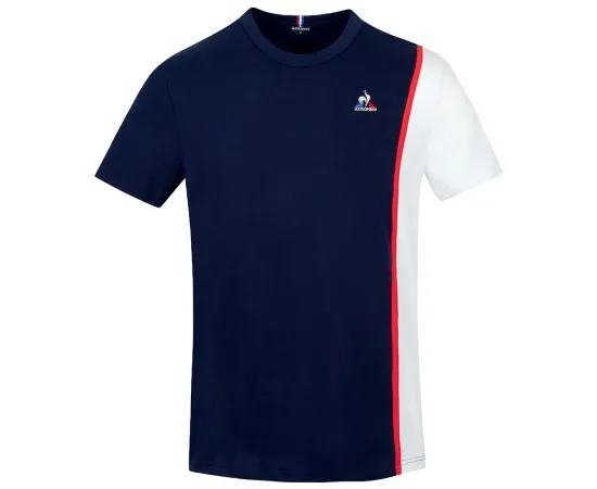 lacitesport.com - Le Coq Sportif Saison 1 Ss N°1 M T-Shirt Homme, Couleur: Bleu, Taille: XS