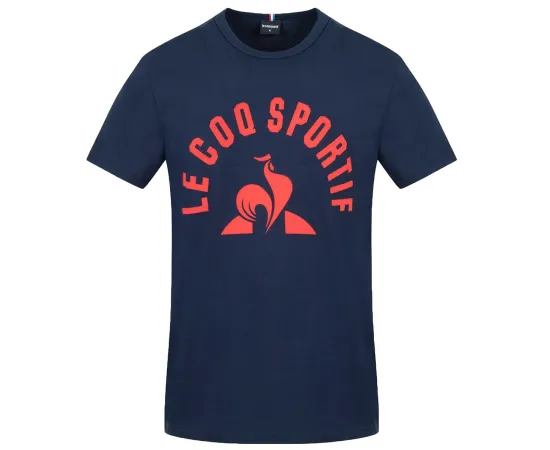 lacitesport.com - Le Coq Sportif Bat Ss N°2 M T-Shirt Homme, Couleur: Bleu, Taille: S