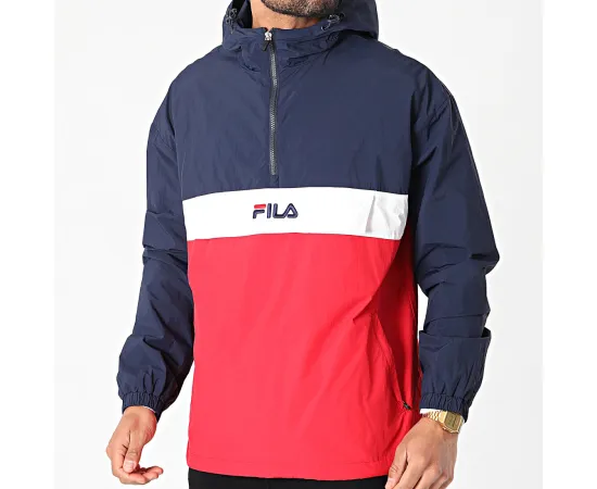 lacitesport.com - Fila Elmo Woven Veste Homme, Couleur: Noir, Taille: S