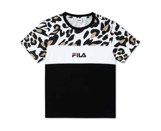 lacitesport.com - Fila Anokia Aop Blocked T-shirt Femme, Couleur: Multicolore, Taille: XS