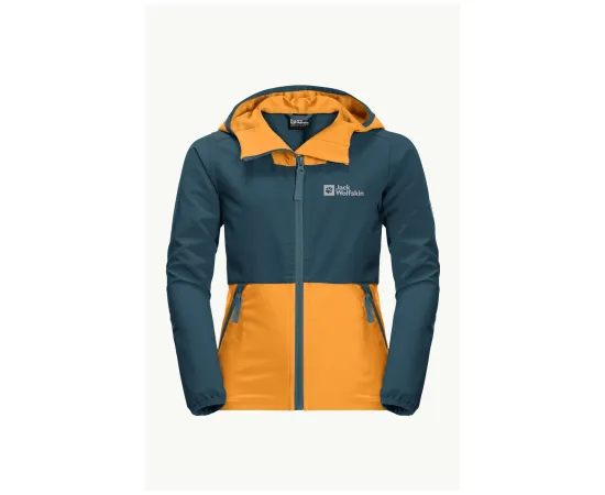 lacitesport.com - Jack Wolfskin Turbulence Veste Enfant, Couleur: Orange, Taille: 140