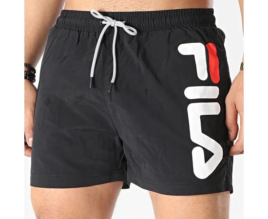 lacitesport.com - Fila Michi Beach Shorts Shorts De Bain Homme, Couleur: Noir, Taille: M