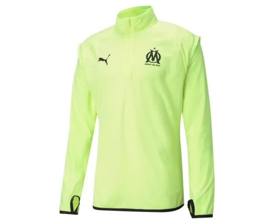 lacitesport.com - Puma Om Warmup Sweat Midlayer Homme, Couleur: Jaune, Taille: S