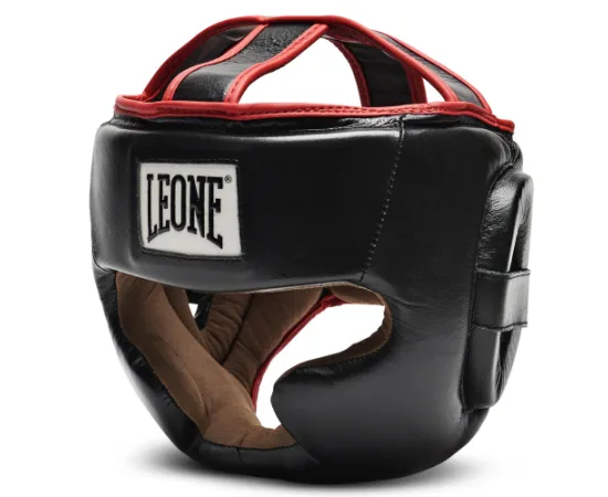 lacitesport.com - Leone 1947 Full Cover Casque de boxe, Couleur: Noir, Taille: M