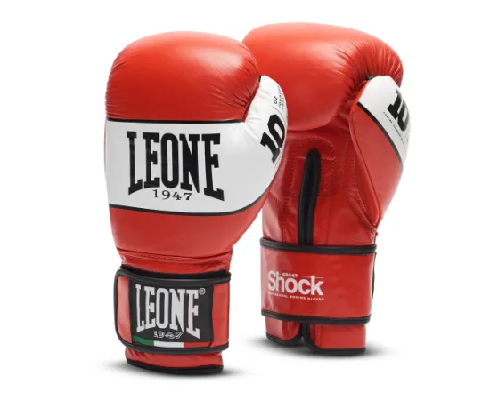 lacitesport.com - Leone 1947 Shock Gants de boxe, Couleur: Rouge, Taille: 10oz