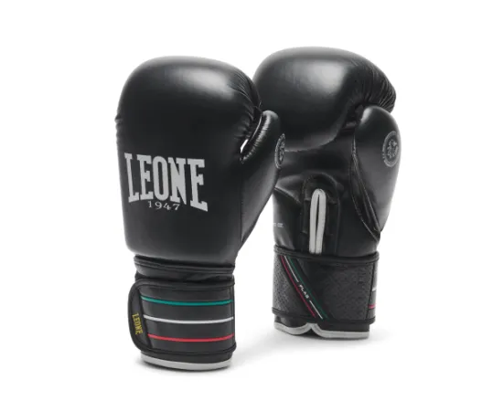 lacitesport.com - Leone 1947 Flag Gants de boxe, Couleur: Noir, Taille: 10oz