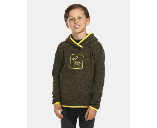 lacitesport.com - Sweat à capuche en polaire pour enfant Kilpi FLOND-JB, Couleur: Vert, Taille: 110