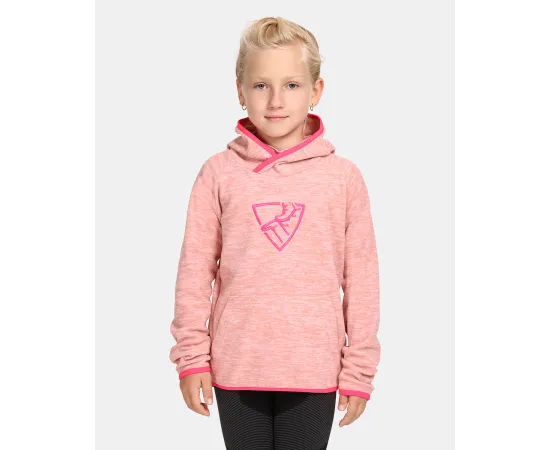 lacitesport.com - Sweat à capuche en polaire pour enfant Kilpi FLOND-JG, Couleur: Rose, Taille: 110