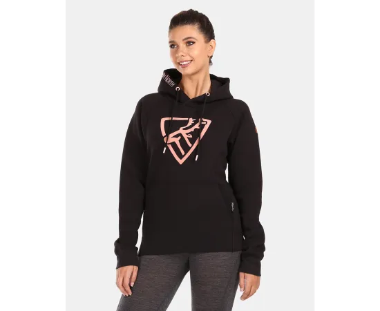 lacitesport.com - Sweat à capuche en coton pour femme Kilpi FJELA-W, Couleur: Noir, Taille: 36