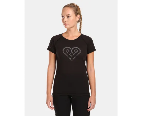 lacitesport.com - T-shirt en laine merinos pour femme ZARJA-W, Couleur: Noir, Taille: 36