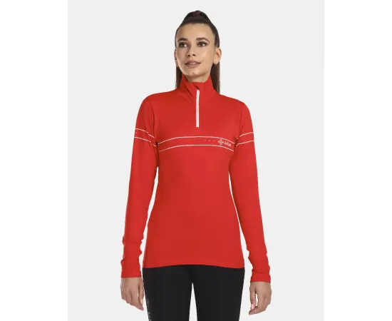 lacitesport.com - T-shirt fonctionnel à manches longues pour femme KILPI LEEMA-W, Couleur: Rouge, Taille: 36