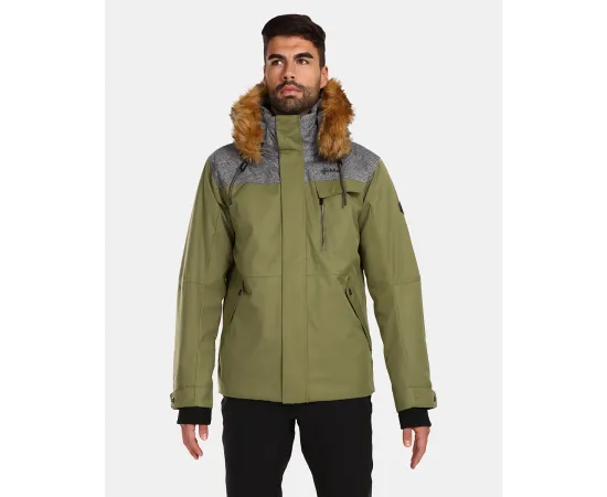 lacitesport.com - Veste d'hiver pour homme Kilpi ALPHA-M, Couleur: Vert, Taille: L