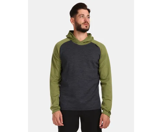 lacitesport.com - Pull en laine mérinos pour homme Kilpi MOSEO-M, Couleur: Vert, Taille: 3XL