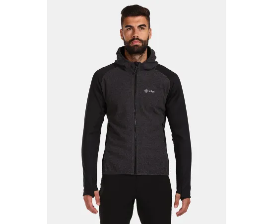 lacitesport.com - Sweat à capuche en polaire pour homme Kilpi VERSAM-M, Couleur: Noir, Taille: L