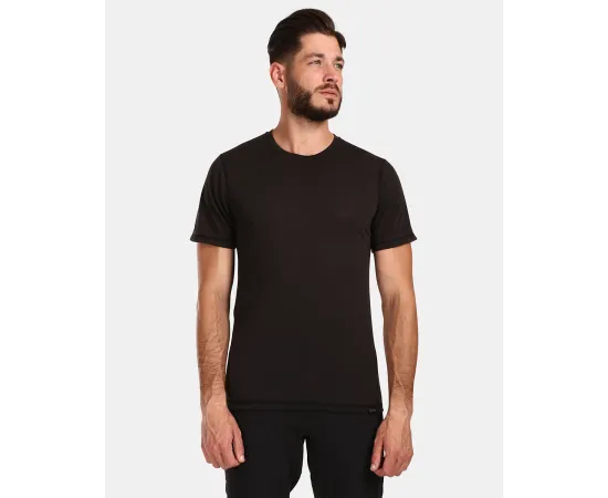 lacitesport.com - T-shirt en laine mérinos pour homme Kilpi SLOPER-M, Couleur: Noir, Taille: L