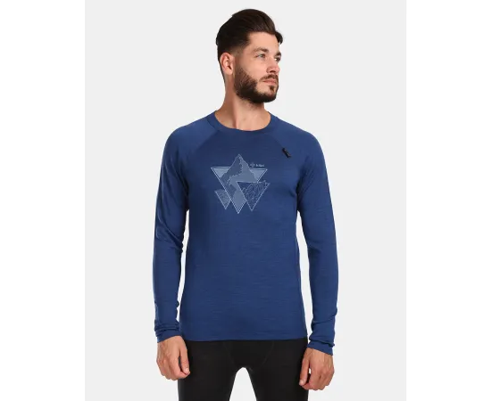 lacitesport.com - T-shirt fonctionnel à manches longues pour homme KILPI MAVORA TOP-M, Couleur: Bleu, Taille: 3XL