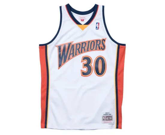 lacitesport.com - Maillot NBA Stephen Curry Warriors Blanc Swingman - Mitchell&Ness, Taille: S