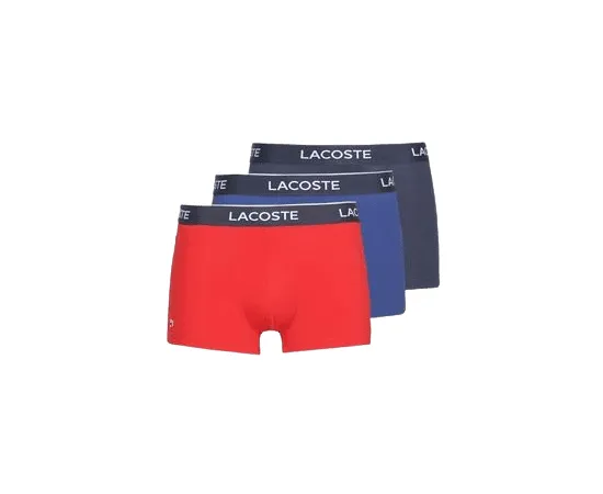 lacitesport.com - Lacoste Lot de 3 Boxers Courts Tricolore Homme, Taille: XS