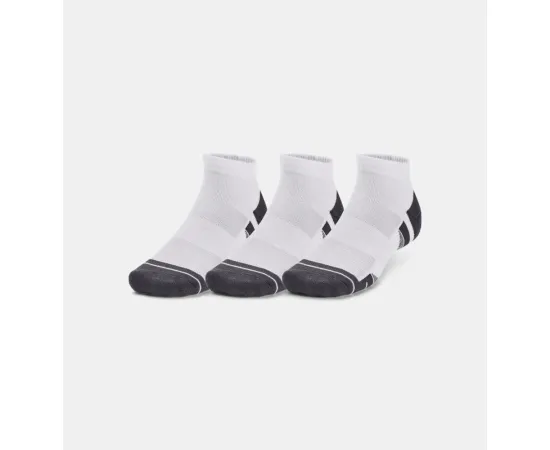 lacitesport.com - Under Armour UA Performance Tech Lot 3 paires Chaussettes Unisexe, Couleur: Blanc, Taille: M