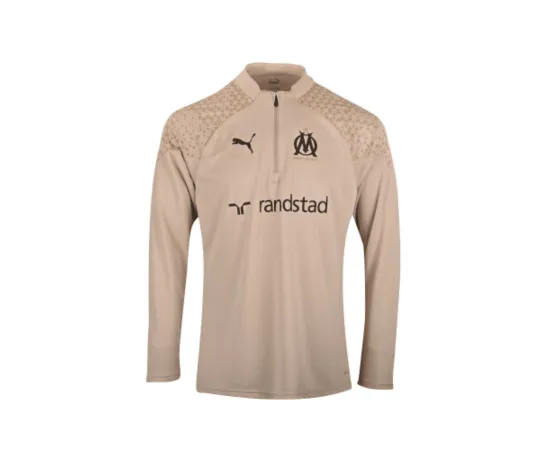 lacitesport.com - Puma OM Haut d'entraînement 23/24 Homme, Couleur: Beige, Taille: L