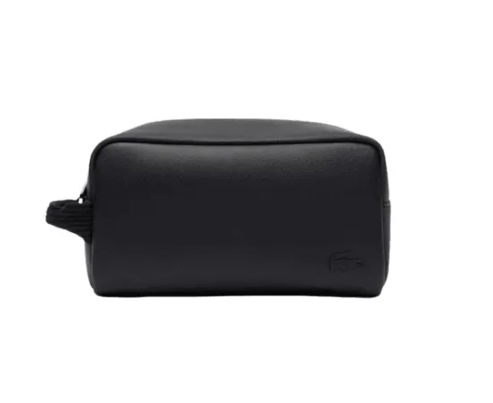 lacitesport.com - Trousse de toilette LACOSTE homme CLASSIC TOILE noir, Couleur: Noir