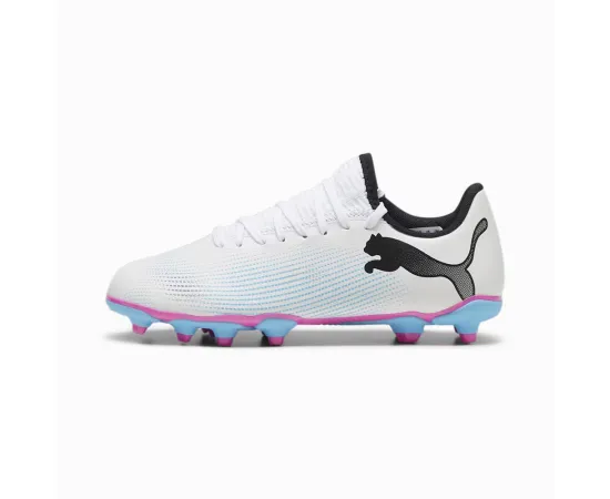 lacitesport.com - Puma Future 7 Play FG/AG Chaussures de foot Enfant, Couleur: Blanc, Taille: 28