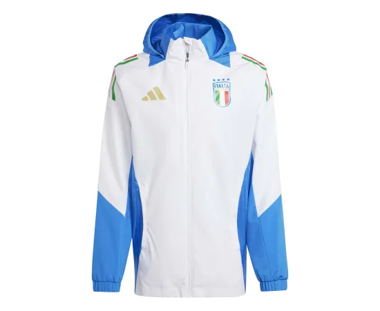 lacitesport.com - Adidas Italie Veste AW 24/25 Homme, Couleur: Blanc, Taille: S