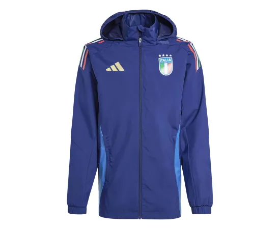 lacitesport.com - Adidas Italie Veste AW 24/25 Homme, Couleur: Bleu, Taille: S