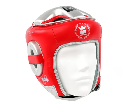 lacitesport.com - Montana HELMET TFK Casque de boxe, Couleur: Rouge, Taille: S/M