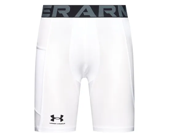 lacitesport.com - Under Armour HeatGear® Short de compression Homme, Couleur: Blanc, Taille: XL