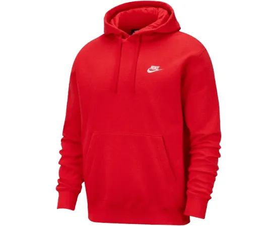 lacitesport.com - Nike Sportswear Club Fleece Sweat à capuche Homme, Couleur: Rouge, Taille: M