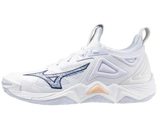 lacitesport.com - Mizuno Wave Momentum 3 Chaussures de volley-ball Femme, Couleur: Blanc, Taille: 38