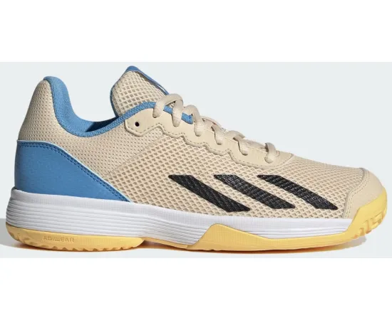 lacitesport.com - Adidas Court Flash Beige Toutes surfaces Chaussures de tennis Enfant, Taille: 31