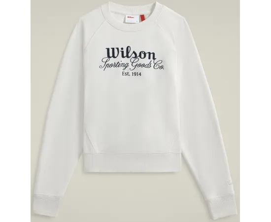 lacitesport.com - Wilson Sideline Crew Blanc Sweat Femme, Taille: XS