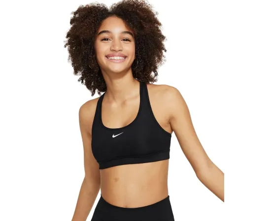 lacitesport.com - Nike Swoosh Brassière de sport Enfant, Couleur: Noir, Taille: L (enfant)