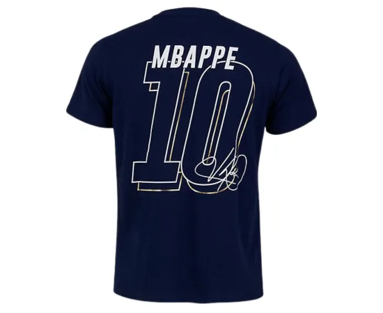 lacitesport.com - FFF T-shirt Equipe de France Mbappé Homme, Couleur: Bleu, Taille: S