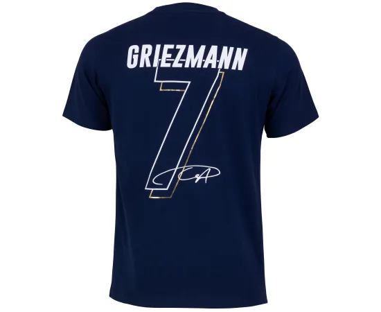 lacitesport.com - T-shirt FFF - Antoine Griezmann - Collection officielle Equipe de France de Football - Taille adulte homme, Couleur: Bleu, Taille: S