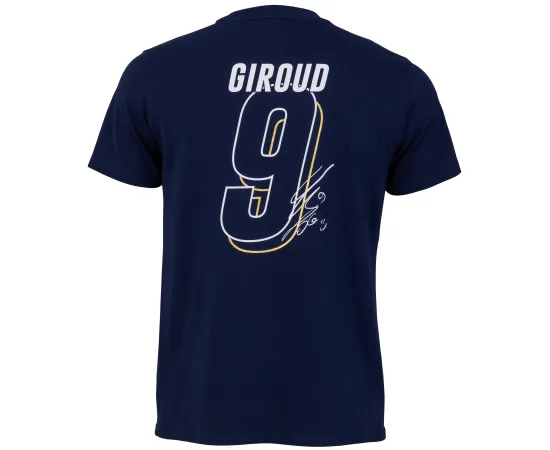 lacitesport.com - T-shirt FFF - Olivier Giroud - Collection officielle Equipe de France de Football - Taile adulte homme, Couleur: Bleu, Taille: S