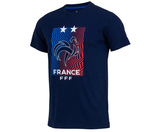 lacitesport.com - T-shirt FFF - Collection officielle Equipe de France de Football - Taille enfant garçon, Couleur: Bleu, Taille: 4 ans