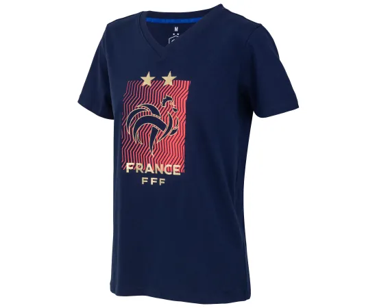 lacitesport.com - T-shirt femme FFF - Collection officielle Equipe de France de Football , Couleur: Bleu, Taille: S