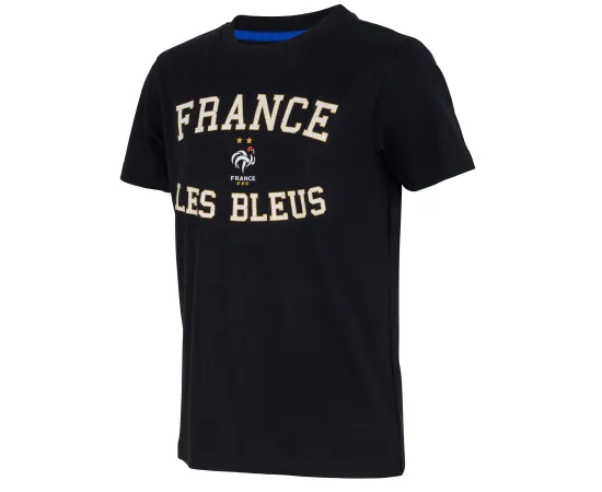 lacitesport.com - T-shirt FFF - Collection officielle Equipe de France de Football - Taille enfant garçon, Couleur: Noir, Taille: 14 ans