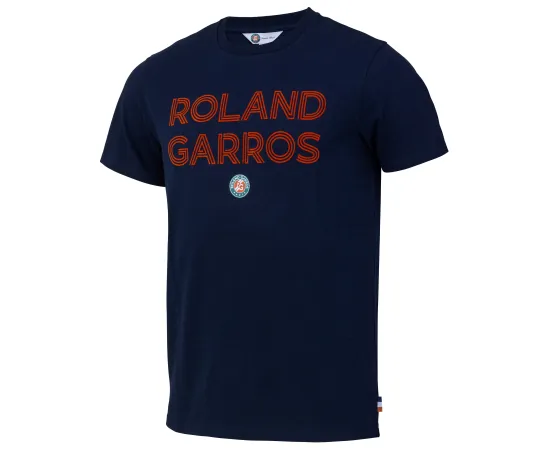 lacitesport.com - T-shirt Roland Garros - Collection officielle - Taille Homme, Couleur: Bleu, Taille: S