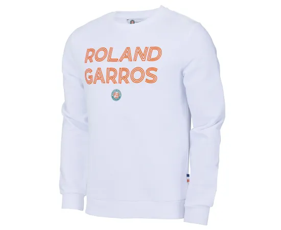 lacitesport.com - Sweat Roland Garros - Collection officielle - Taille Homme, Couleur: Blanc, Taille: S