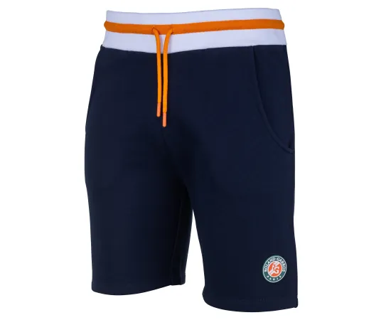 lacitesport.com - Short molleton Roland Garros - Collection officielle - Taille Enfant, Couleur: Bleu, Taille: 8 ans