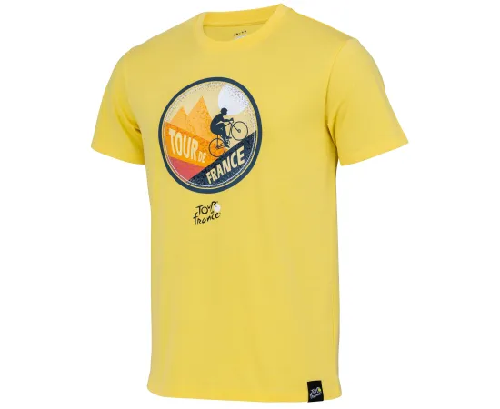 lacitesport.com - T-shirt Montagne - Collection officielle Tour de France - Cyclisme - Taille Homme, Couleur: Jaune, Taille: S