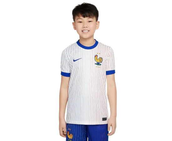 lacitesport.com - Nike Equipe de France Maillot Extérieur 2024 Enfant, Couleur: Blanc, Taille: M (enfant)