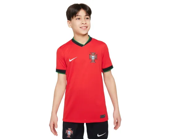 lacitesport.com - Nike Portugal Maillot Domicile 2024 Enfant, Couleur: Rouge, Taille: S (enfant)