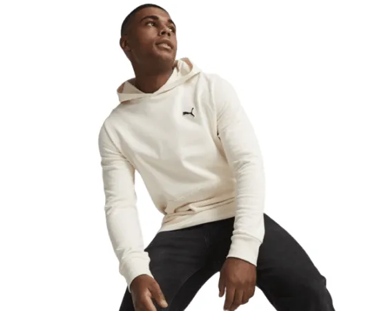 lacitesport.com - Puma Better Essentials Sweat à capuche Homme, Couleur: Blanc, Taille: L